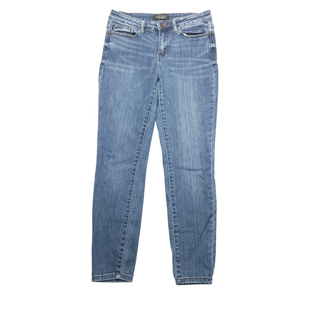 Judy Blue Jeans Womens 29 Blue Medium Wash Mid Rise Skinny Stretch Denim